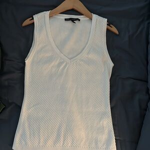 WHBM white knit top!  Gorgeous!